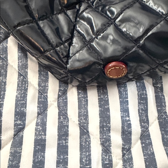 MZ Wallace Navy Laquer Tote - Picture 5 of 10